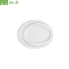 Disposable Oval Shaped Dinner Paper Plates For Restaurant