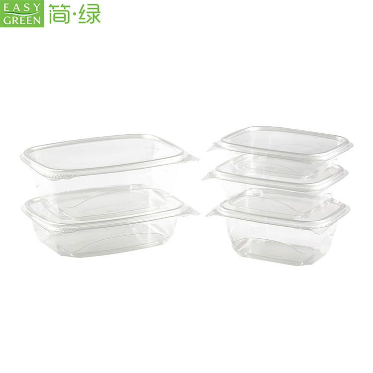 Disposable Salad Bowl PLA Plastic Disposable With Lid