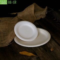 Disposable Sugarcane Paper Fiber Plates From Manufacturer