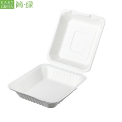 Custom Compostable Clamshell Box Packaging Disposable