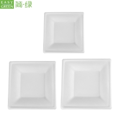 100% Biodegradable Cellulose Pulp Food Plates Disposable