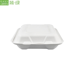 Disposable Cornstarch Clamshell Packaging Box