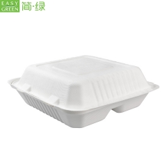 Paper Sugarcanel Fiber Clamshell Food Container Boxes