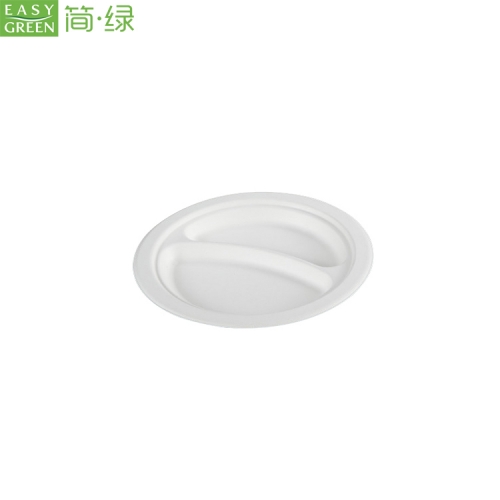 Disposable Biodegradable Bamboo Compartment Food Plates