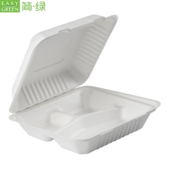 Paper Sugarcanel Fiber Clamshell Food Container Boxes