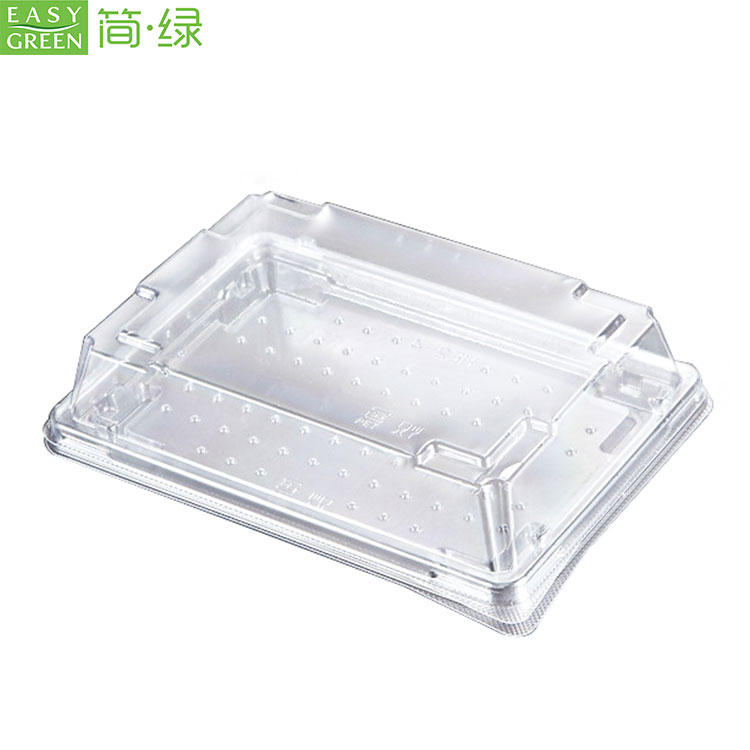 PET lid for sushi tray