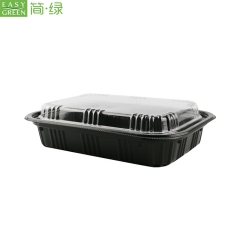 Plastic Disposable Microwave PP Food Containers With Lid