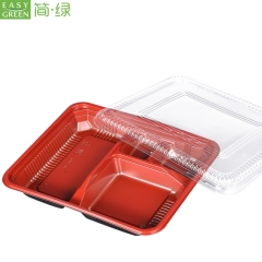 Disposable Microwave PP Lunch Box For Eco-Friendly Good Food Packaging