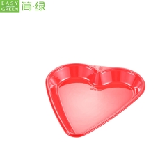 Disposable Plastic Sushi Container Tray of Heart shaped With Lid