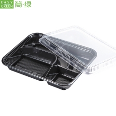 Rectangular Disposable Plastic Food Containers PS Packaging With Lid