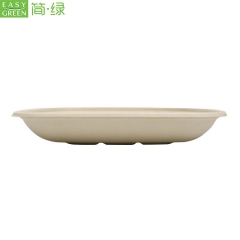 Biodegradable Disposable Microwave Take Away Food Bagasse Container With Lid