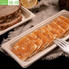 EG-0.4 Disposable Biodegradable Food Tray With Lid For Sushi Meat