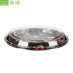 Disposable Sushi Tray Plastic With Anti-Fog Lid