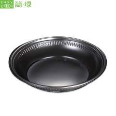 Disposable Plastic Divided Food Tray With Lid For Salad