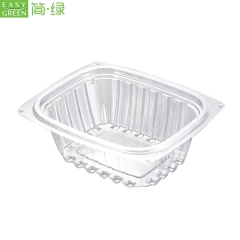 Clear Salad Plastic Bowl Packaging With PS Lid