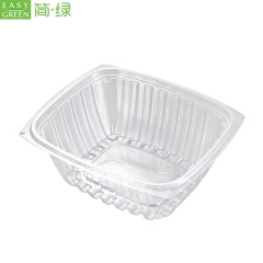 Square Disposable Packaging Boxes/Bowl Clear PS Plastic For Fruit