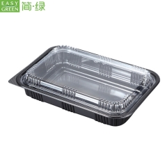 J-8525 Disposable Plastic Take Away Lunch Container Bento Box