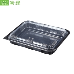 J-8520 Disposable Japanese Food Storage Bento Box With Lid For Eco Friendly PS