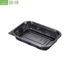 J-8510 Custom Black Plastic Bento Lunch Box Kids With Lid