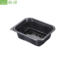 J-8505 Black Disposable Sushi Bento Box With Lid
