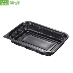 J-8520 Disposable Japanese Food Storage Bento Box With Lid For Eco Friendly PS