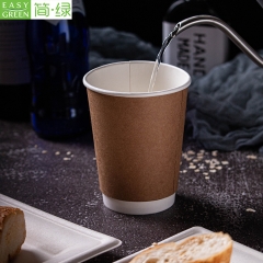 PCD-F08 Disposable 8oz Double Wall Paper Coffee Cup