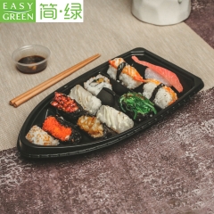 Easy Green disposable plastic japanese sushi boat packaging BN-16-1