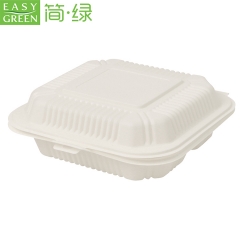 Disposable Eco Friendly Take Out Microwave Safe Cornstarch Food Containers