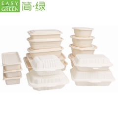 Easy Green Eco-friendly Meal Prep Containers Biodegradable Disposable Cornstarch Lunch Box