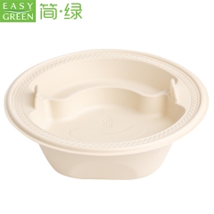 Easy Green Biodegradable Disposable Cornstarch Corn Starch Salad Soup Bowl With Lid OG-800