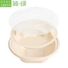 Easy Green Biodegradable Disposable Cornstarch Corn Starch Salad Soup Bowl With Lid OG-800