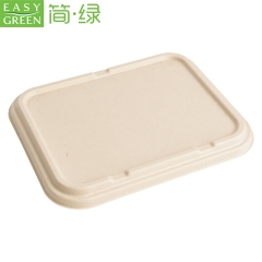 CJ305 Biodegradable Bagasse Plates Sugarcane Dinner Plates Disposable Paper Plates with 4 Compartments