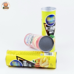 Food-grade custom Recyclable Cheap paper tube Paper Can for Potato Chips