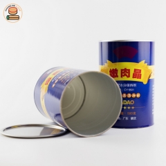 Custom Paper tube for food additives Tender meat essence packaging with aluminum foil lining