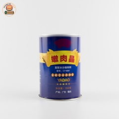 Custom Paper tube for food additives Tender meat essence packaging with aluminum foil lining