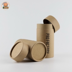 Customization design push up kraft paper tube packaging with paper lid