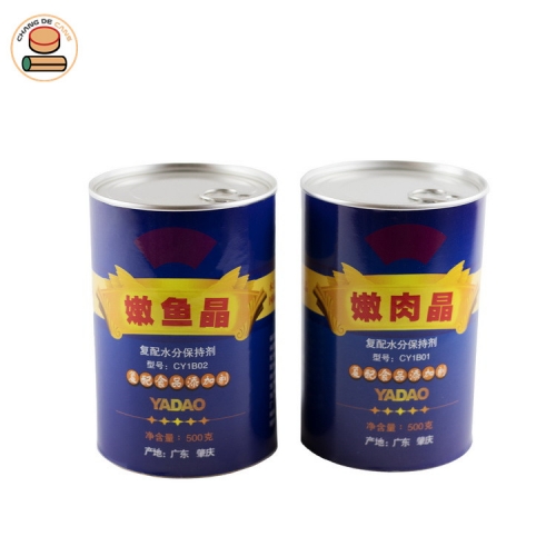 Custom Paper tube for food additives Tender meat essence packaging with aluminum foil lining