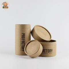 Customization design push up kraft paper tube packaging with paper lid