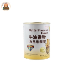 Custom Paper tube packing for butter flavoured powder with food grade aluminum foil lining