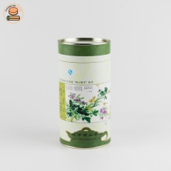 Factory price paper tea can food grade for tea paper tea caddy push up paper tube canister