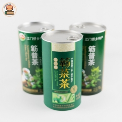 2019 Custom Paper Tube Packaging Cans For Tea can paper tea caddy canister