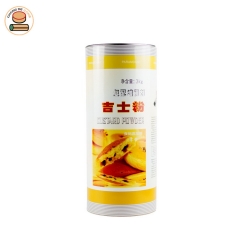 Custom Paper tube packing for custard powder with easy open lid
