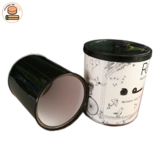 Eco friendly cylinder paper box tube packaging paper can for sock