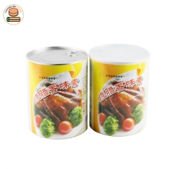 Custom design paper tube packing for food flavoring packing with aluminium pull ring lid