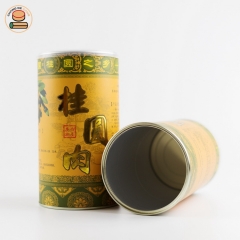 Eco-friendly paper tube packicng for Longan meat,packing for dry fruit paper can.