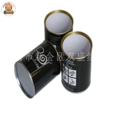 Eco friendly cylinder paper box tube packaging paper can for sock