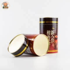 Double layer push up paper tube packing for tea composite paper can Custom paper tube