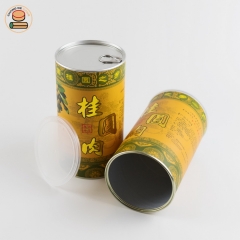 Eco-friendly paper tube packicng for Longan meat,packing for dry fruit paper can.