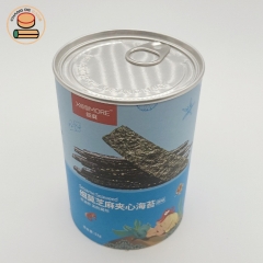 biodegradable food packaging airtight cardboard cylinder packaging box with tea powder eco-friendly tube packaging