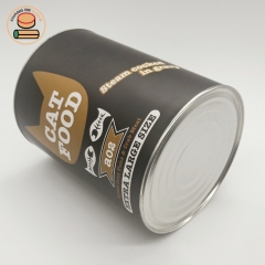 paper cat food packaging can cylinder tube packaging with pet food Kraft paper box packaging